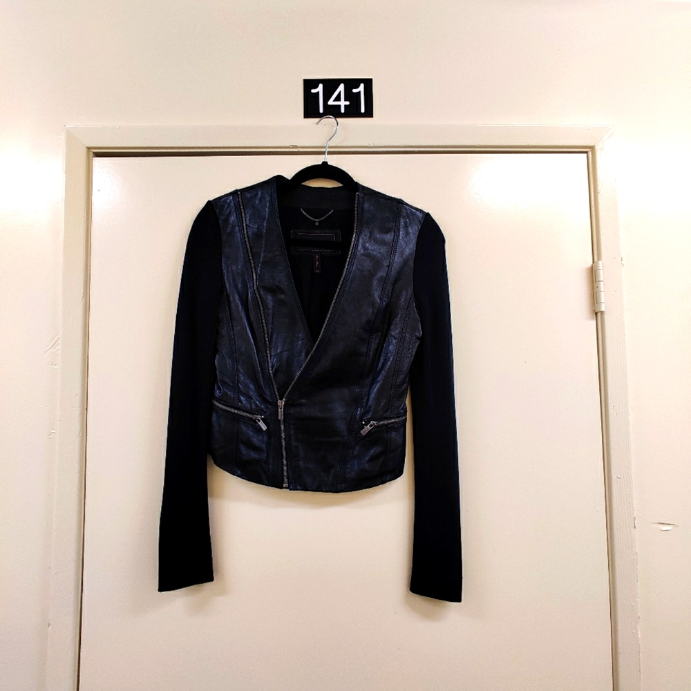 BCBG Maxazria leather jacket